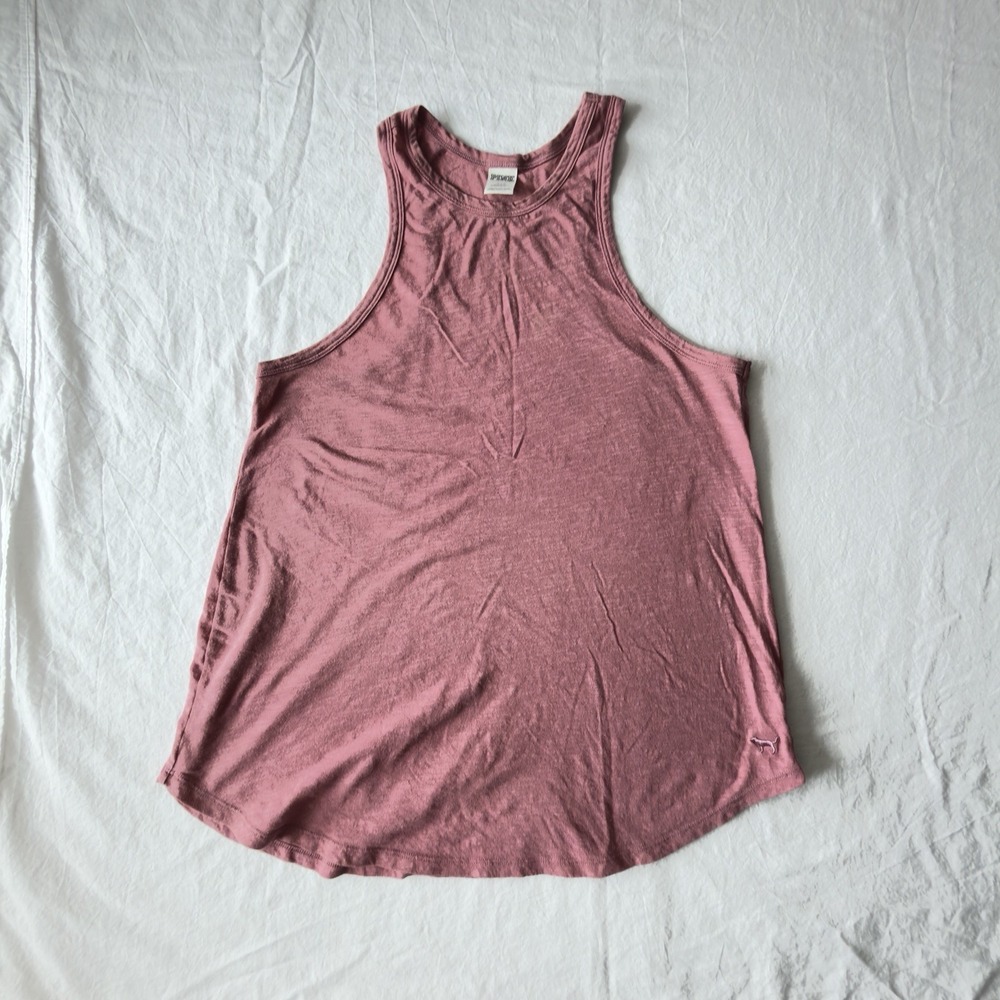 VS Pink Sleeveless Tank Top Size Large Womens - Pink Color